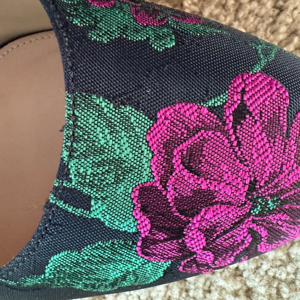 Via Spiga Satin Flower Alana Made in Italy Leather Pumps 9.5M - Picture 12 of 16